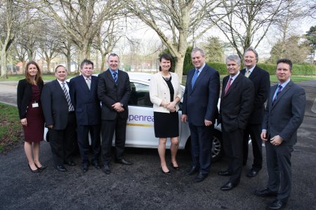 A group of people involved in the Broadband project