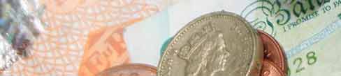 Money - coins and notes.
