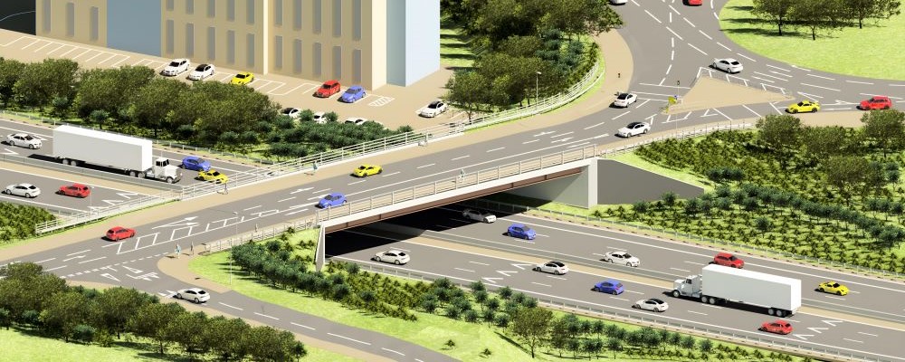 M4 Badminton Road overbridge