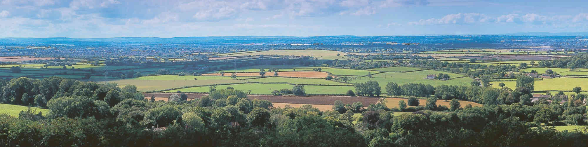 Landscape view over South Gloucestershire